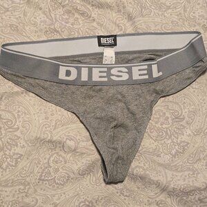 Diesel Cotton Stretch Men's UMBR-STRING/Thong - Gray - X-Large